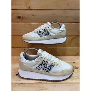 New Balance Womens 237 WS237PJ Sneakers White Leopard Print Running Shoes Size 9